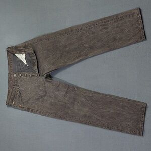 Levi's Jeans Men's 36x32 Fits 33x28 Charcoal Gray 501XX Button Fly Straight Leg